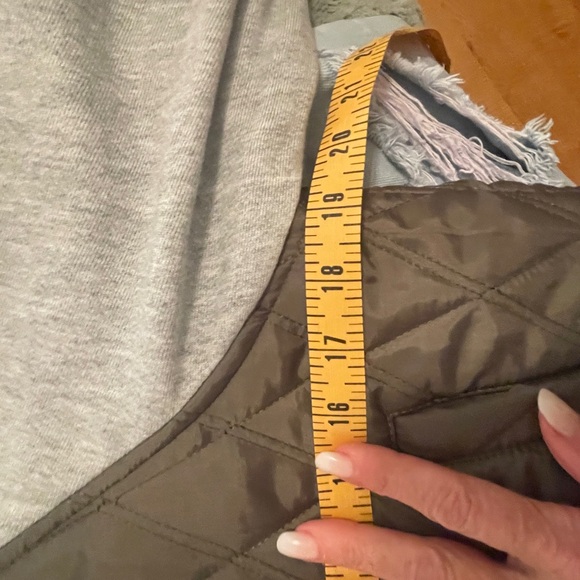 Michael Lauren Quilted Green and Gray Jacket - Picture 7 of 8